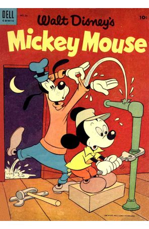Mickey Mouse (Walt Disney's) 36 published by Dell with cover art by Dick Moores
