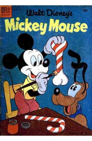 Mickey Mouse (Walt Disney's) 39 published by Dell with cover art by Paul Murry