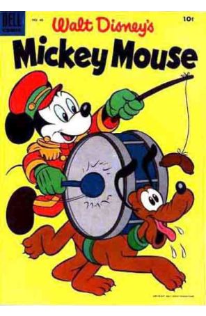 Mickey Mouse (Walt Disney's) 40 published by Dell with cover art by Paul Murry
