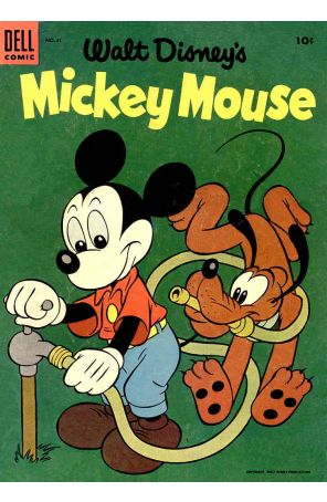 Mickey Mouse (Walt Disney's) 41 published by Dell with cover art by Paul Murry