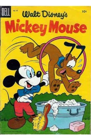 Mickey Mouse (Walt Disney's) 43 published by Dell with cover art by Paul Murry