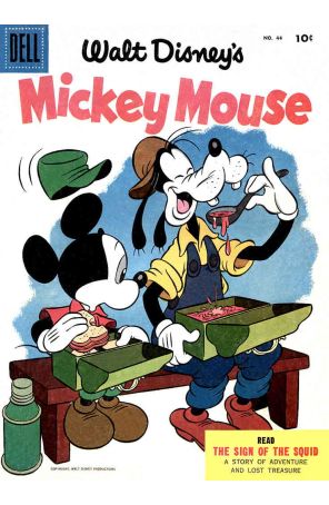 Mickey Mouse (Walt Disney's) 44 published by Dell with cover art by Paul Murry