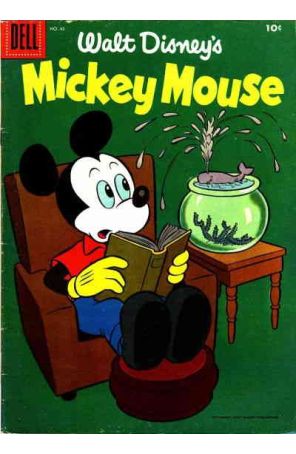 Mickey Mouse (Walt Disney's) 45 published by Dell with cover art by Paul Murry