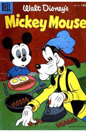 Mickey Mouse (Walt Disney's) 46 published by Dell with cover art by Paul Murry