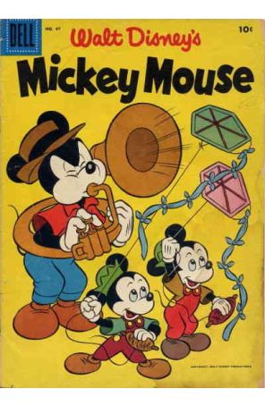 Mickey Mouse (Walt Disney's) 47 published by Dell with cover art by Paul Murry