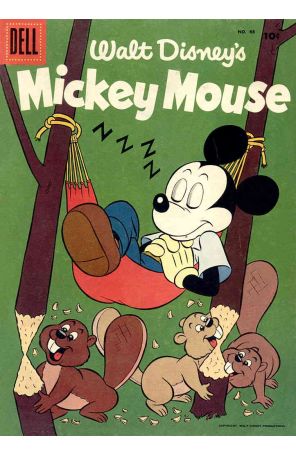 Mickey Mouse (Walt Disney's) 48 published by Dell with cover art by Paul Murry
