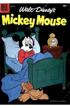 Mickey Mouse (Walt Disney's) 51 published by Dell with cover art by Paul Murry