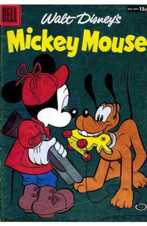 Mickey Mouse (Walt Disney's) 56 published by Dell with cover art by Paul Murry