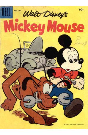 Mickey Mouse (Walt Disney's) 57 published by Dell with cover art by Paul Murry