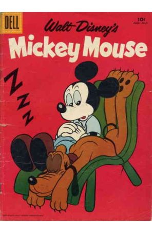 Mickey Mouse (Walt Disney's) 60 published by Dell with cover art by Paul Murry