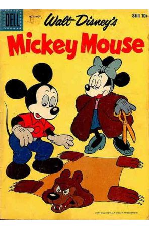 Mickey Mouse (Walt Disney's) 62 published by Dell with cover art by Paul Murry
