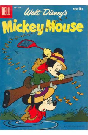 Mickey Mouse (Walt Disney's) 63 published by Dell with cover art by Frank McSavage