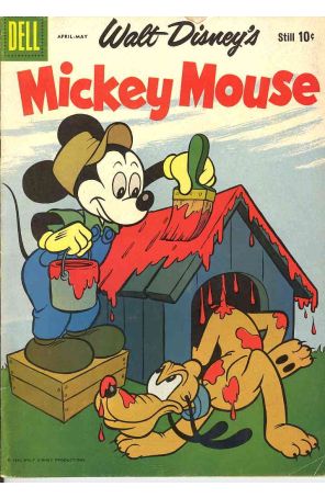 Mickey Mouse (Walt Disney's) 65 published by Dell with cover art by Paul Murry
