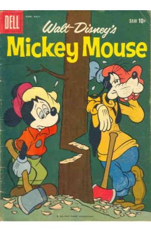 Mickey Mouse (Walt Disney's) 66 published by Dell with cover art by Paul Murry