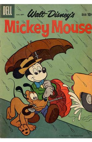 Mickey Mouse (Walt Disney's) 67 published by Dell with cover art by Paul Murry