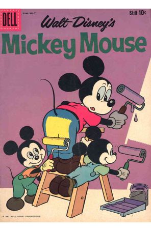 Mickey Mouse (Walt Disney's) 72 published by Dell with cover art by Paul Murry