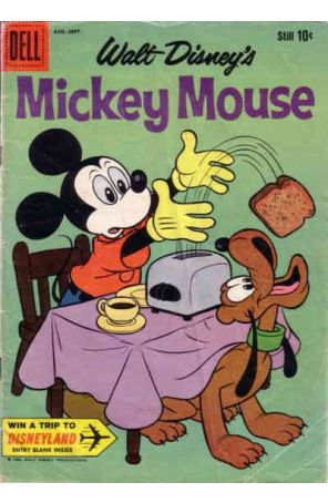Mickey Mouse (Walt Disney's) 73 published by Dell with cover art by Paul Murry