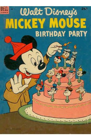 Mickey Mouse Birthday Party 1 published by Dell with cover art by Dick Moores