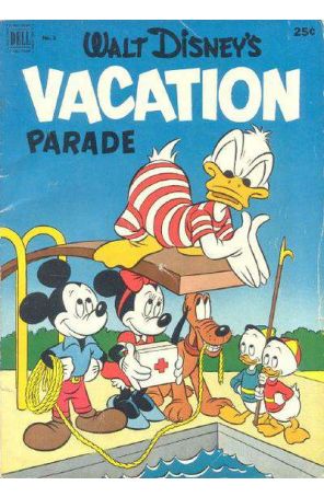 Walt Disney's Vacation Parade 3 published by Dell with cover art by Bob Grant