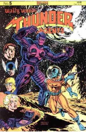 Thunder Agents (Wally Wood's) 5 published by Deluxe with cover art by Mike Machlan