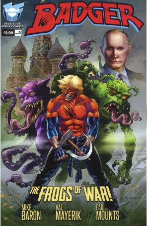 Badger (4th Series) 3 published by Devil's Due with cover art by Bill Reinhold