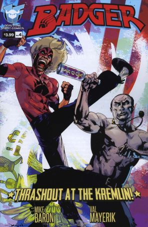 Badger (4th Series) 4 published by Devil's Due with cover art by Jason Pearson