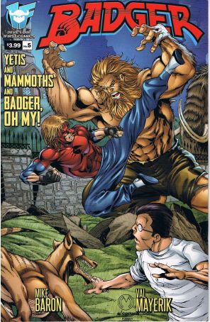 Badger (4th Series) 5 published by Devil's Due with cover art by Marat Mychaels