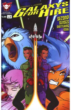 Galaxys For Hire 2B published by Devil's Due with cover art by Gerrin Tramis