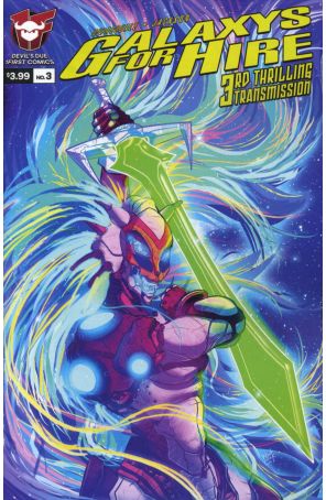 Galaxys For Hire 3A published by Devil's Due with cover art by Sherard Jackson