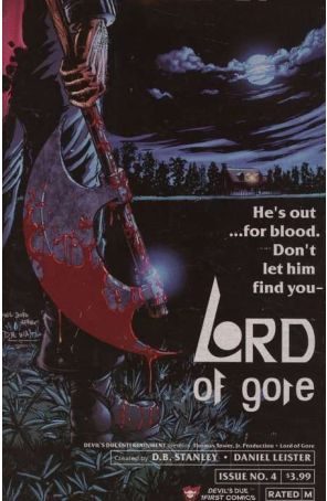 Lord of Gore 4A published by Devil's Due with cover art by Daniel Leister