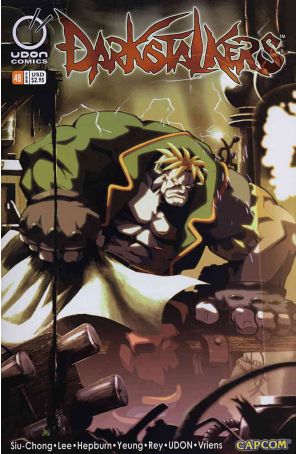 Darkstalkers 4B published by Devil's Due with cover art by Joe Vriens