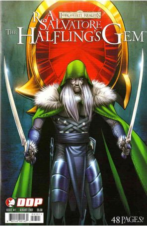 Forgotten Realms: The Halfling's Gem 1A published by Devil's Due with cover art by Val Semeiks