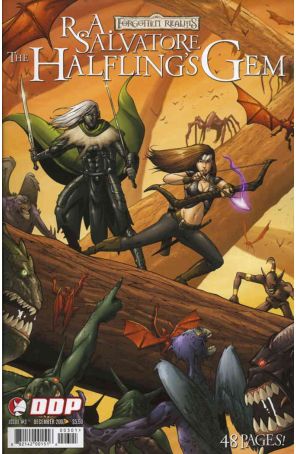 Forgotten Realms: The Halfling's Gem 3A published by Devil's Due with cover art by Tim Seeley