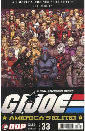G.I. Joe Comic Book (Vol. 2) 33 published by Devil's Due with cover art by Robert Q. Atkins