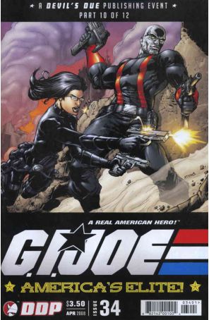 G.I. Joe Comic Book (Vol. 2) 34 published by Devil's Due with cover art by Robert Q. Atkins