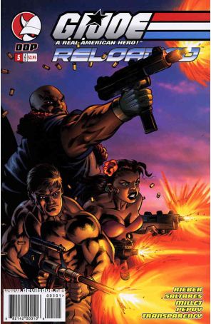 G.I. Joe Reloaded 5 published by Devil's Due with cover art by Javier Saltares