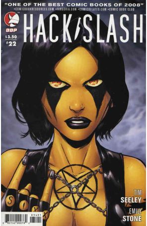 Hack/Slash: The Series 22A published by Devil's Due with cover art by Tim Seeley and Wes Dzioba