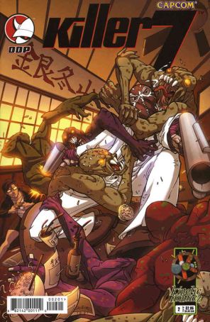 Killer 7 2 published by Devil's Due with cover art by Sanford Greene