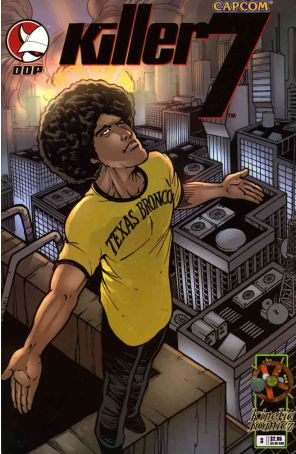 Killer 7 3A published by Devil's Due with cover art by El Dazo