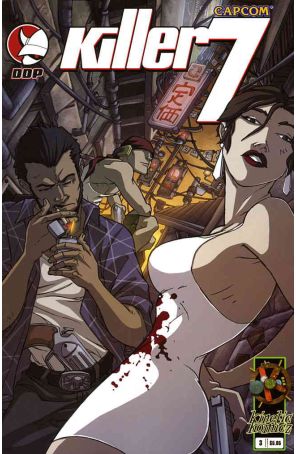 Killer 7 3B published by Devil's Due with cover art by Sanford Greene