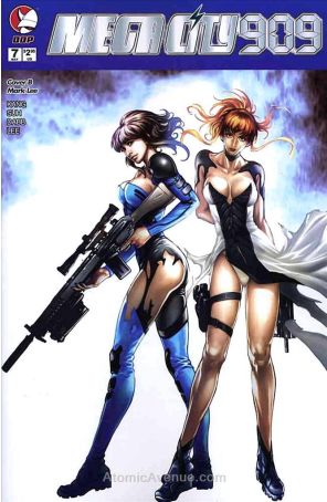 Megacity909 7B published by Devil's Due with cover art by Kanno Kang and Zack Suh