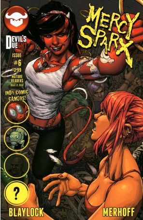 Mercy Sparx (3rd Series) 6B published by Devil's Due with cover art by Talent Caldwell