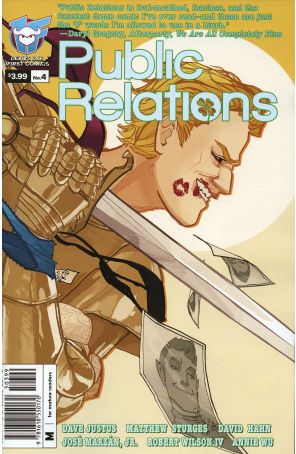 Public Relations 4 published by Devil's Due with cover art by Annie Wu