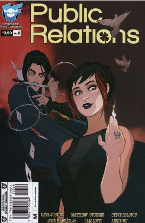 Public Relations 6 published by Devil's Due with cover art by Annie Wu