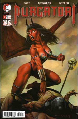 Purgatori Comic Book 5 published by Devil's Due with cover art by Alex Horley