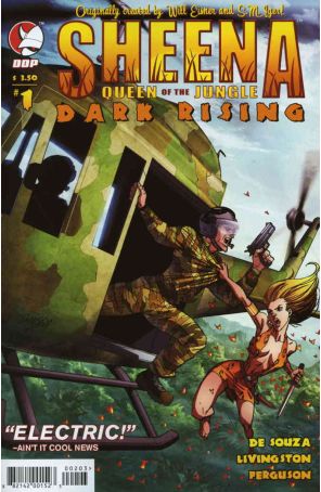 Sheena Queen of the Jungle: Dark Rising 1C published by Devil's Due with cover art by Ryan Odagawa