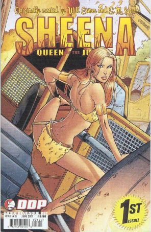 Sheena, Queen of the Jungle (Devil's Due) 1D published by Devil's Due with cover art by Tim Seeley, Clayton Brown, and Stephane Peru