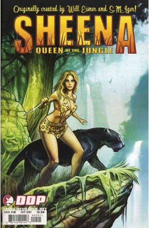 Sheena, Queen of the Jungle (Devil's Due) 2A published by Devil's Due with cover art by Mike Huddleston