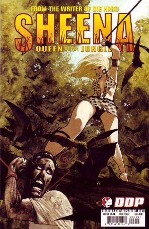Sheena, Queen of the Jungle (Devil's Due) 4B published by Devil's Due with cover art by Frazer Irving