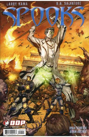 Spooks 4A published by Devil's Due with cover art by Adam Archer, Jonny Rench